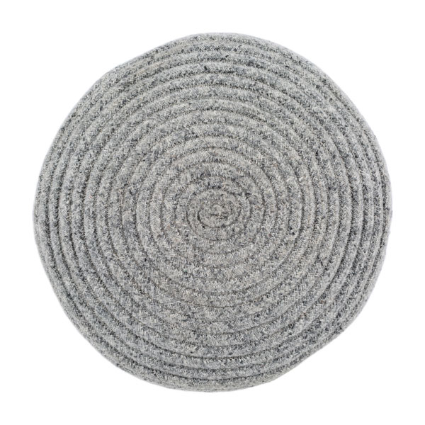 Poppy Pouf Gray by Surya - Image 2